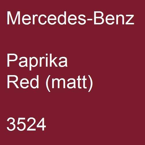 Mercedes-Benz, Paprika Red (matt), 3524.